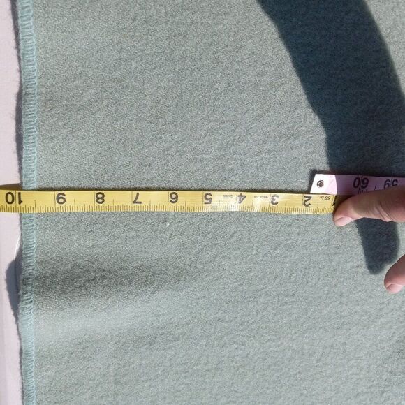 Vintage Green Kenwood Wool Blanket Cottagecore Countrycore - Picture 3 of 9